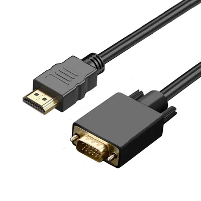 Premium 6ft HDMI to VGA Adapter Cable Full HD 1080p Converter for Laptop PC Monitor and Projector
